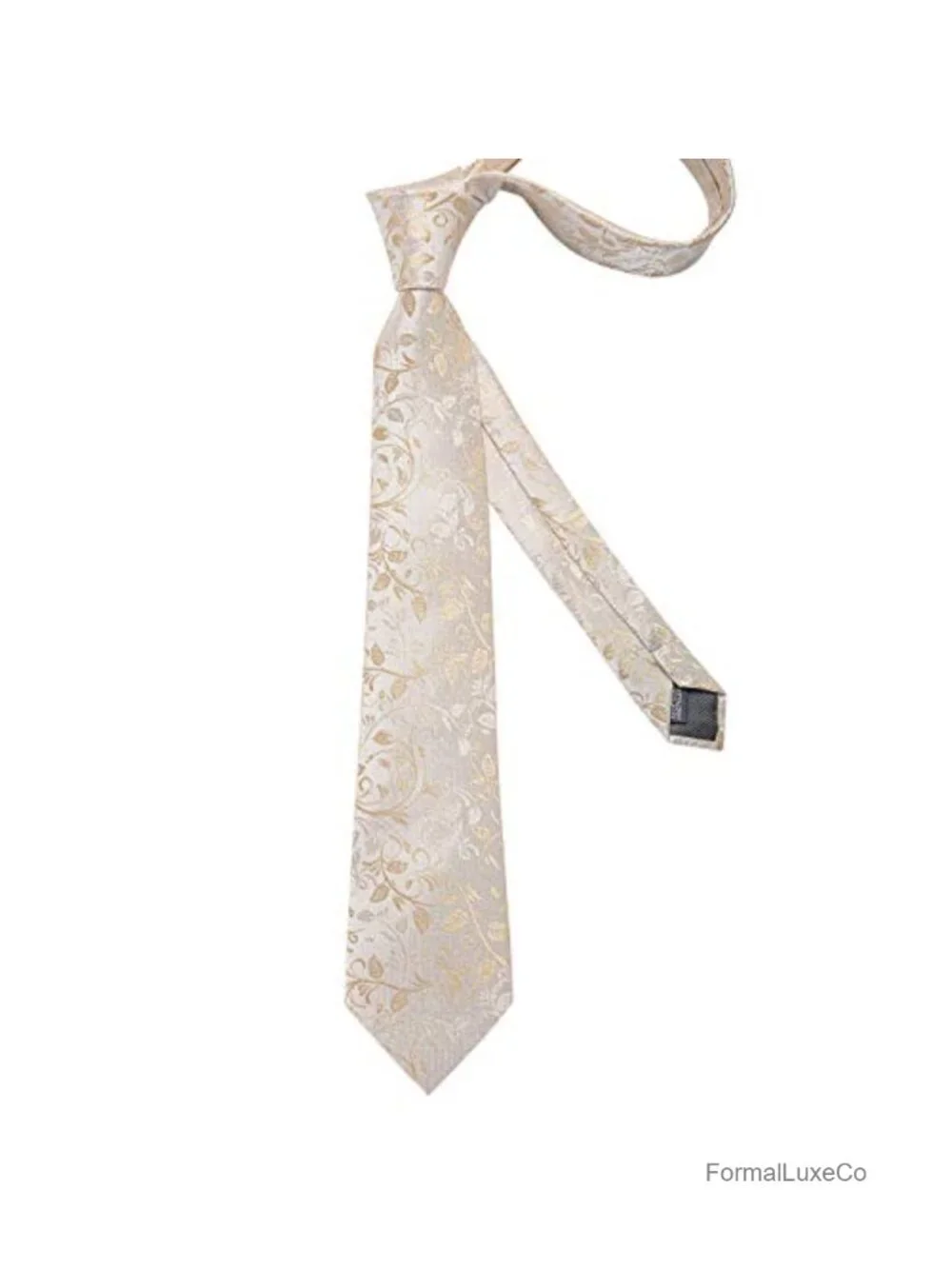 Silk Extra Long Tie Set with Pocket Square & Cufflinks